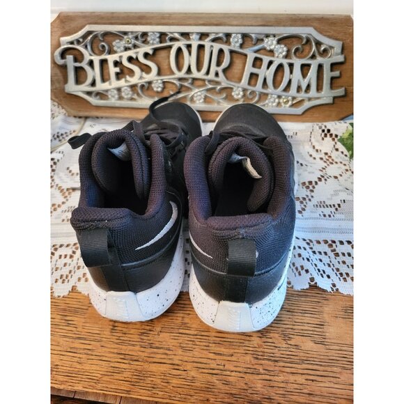 Black Nike HighTop Shoes Boys 6.5 Women's 8.5 Streetwear Back to School Sporty - Picture 4 of 5